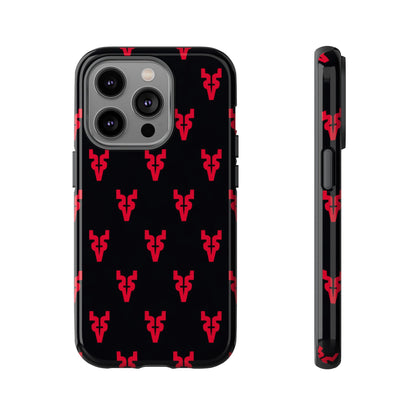 Mazatlán Bull Phone Case – Black Red Streetwear Tough Shockproof Cover