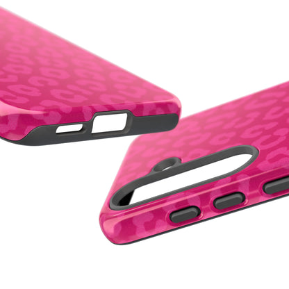 Hot Pink Leopard Phone Case – Bold Coquette Aesthetic Tough Case