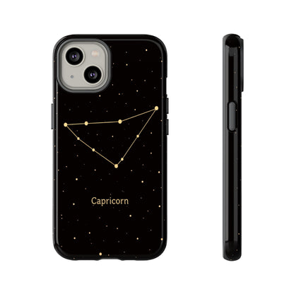 Capricorn Zodiac Constellation Phone Case – Luxe Gold Celestial Cover