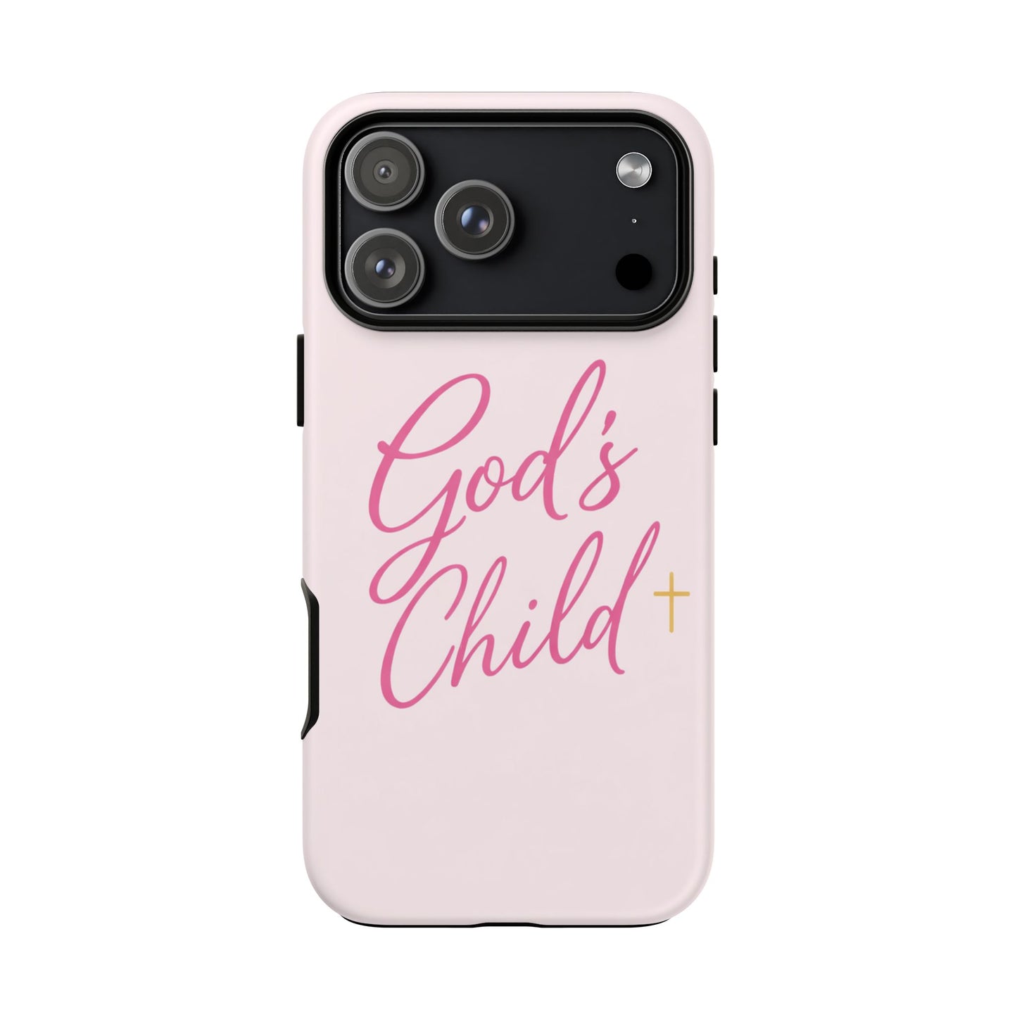 Gods Child Phone Case Christian Pink Aesthetic Tough iPhone Case