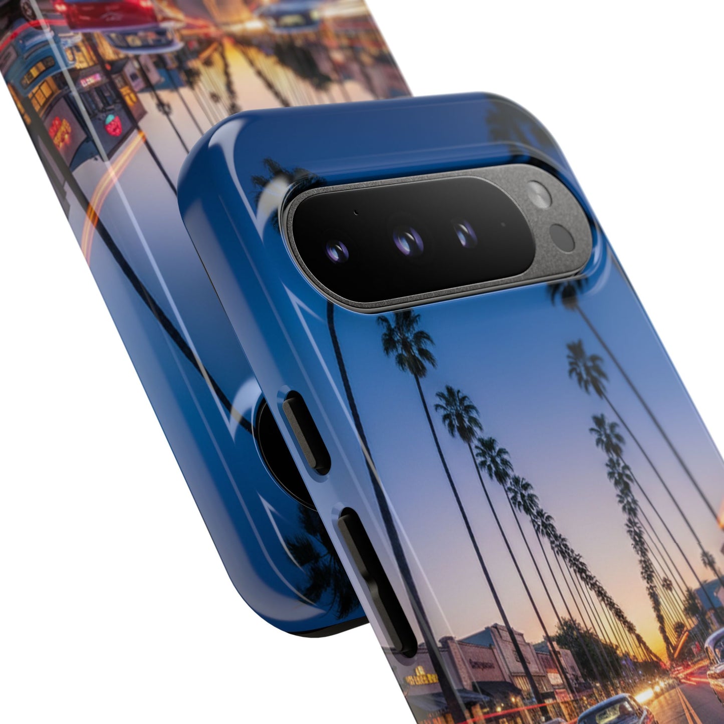 LA Sunset Boulevard Phone Case | Palm Tree Sunset Aesthetic | City Night Tough Case