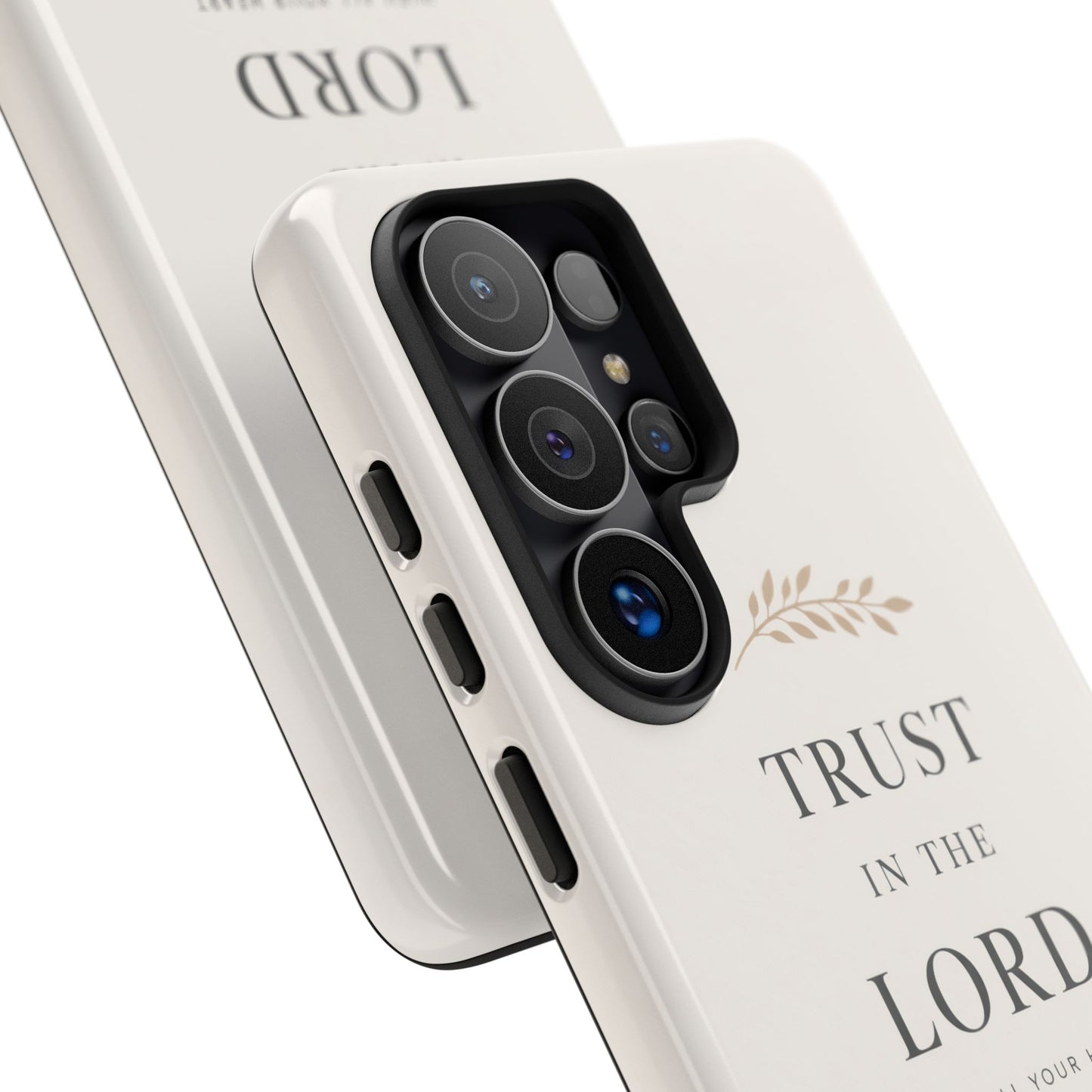 Proverbs 3:5 Christian Phone Case Trust in the Lord Minimalist Faith Cover