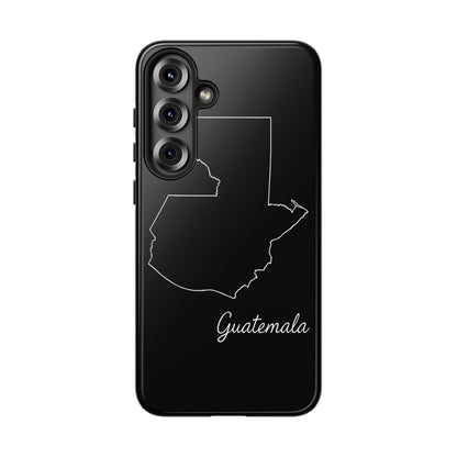 Guatemala Outline Phone Case – Minimal Country Map Tough Case (iPhone, Samsung, Pixel)