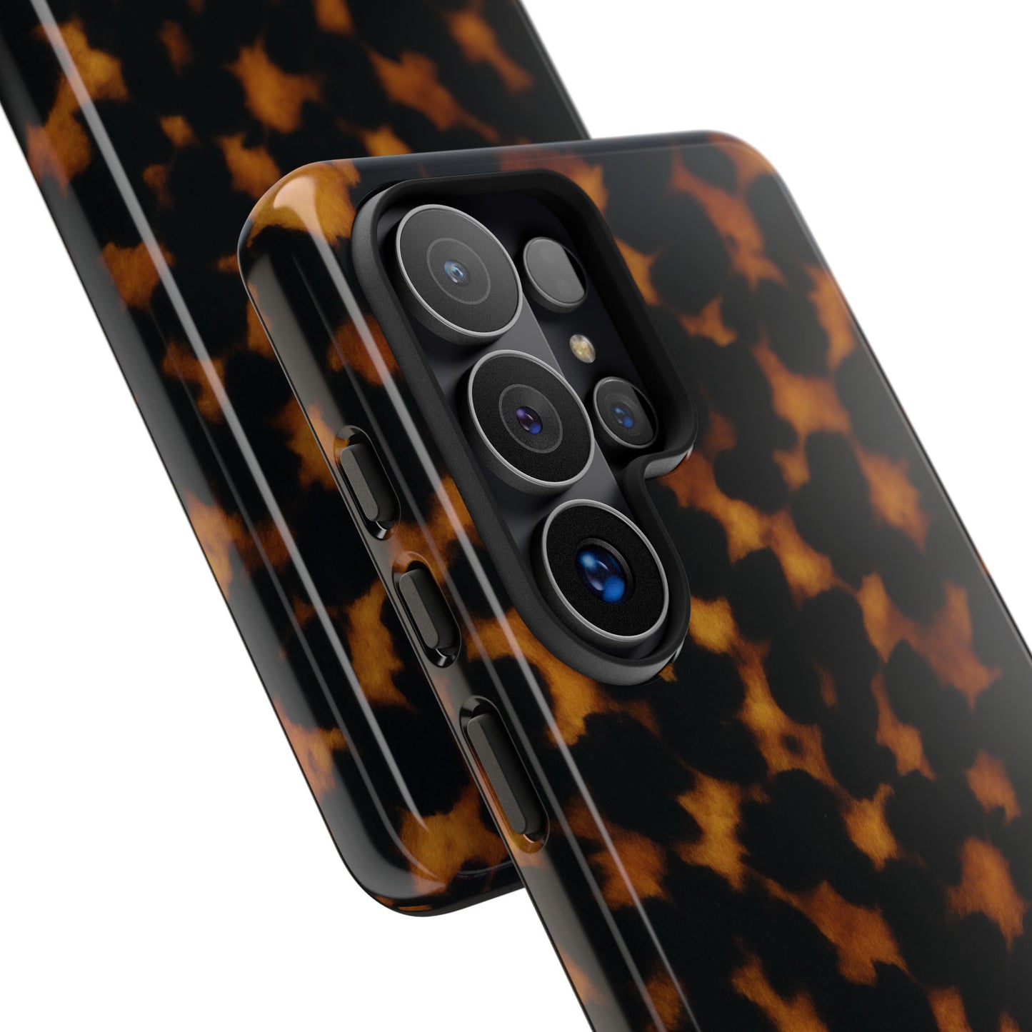 Tortoiseshell Phone Case – Brown Leopard Pattern Luxury Tough Protective Case