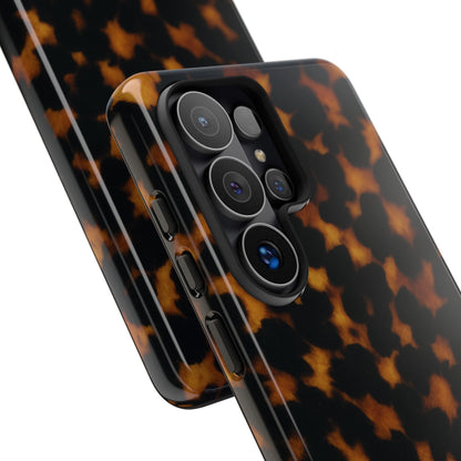 Tortoiseshell Phone Case – Brown Leopard Pattern Luxury Tough Protective Case