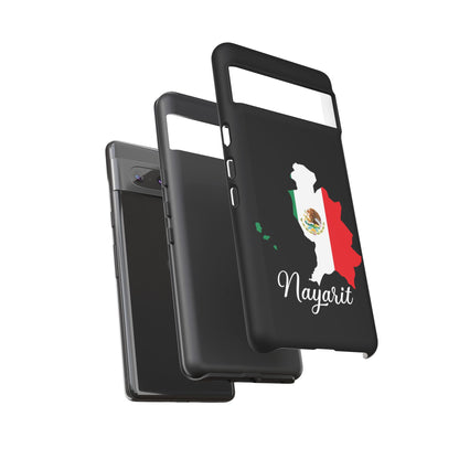 Nayarit Mexico Flag Map Phone Case | Mexican American Pride Tough Case for iPhone & Samsung
