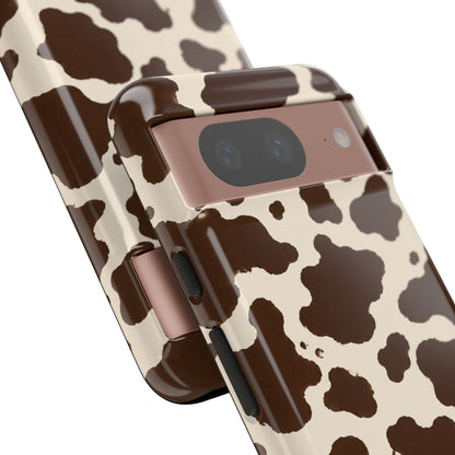 Western Cow Print Tough Phone Case for iPhone Samsung Galaxy Pixel