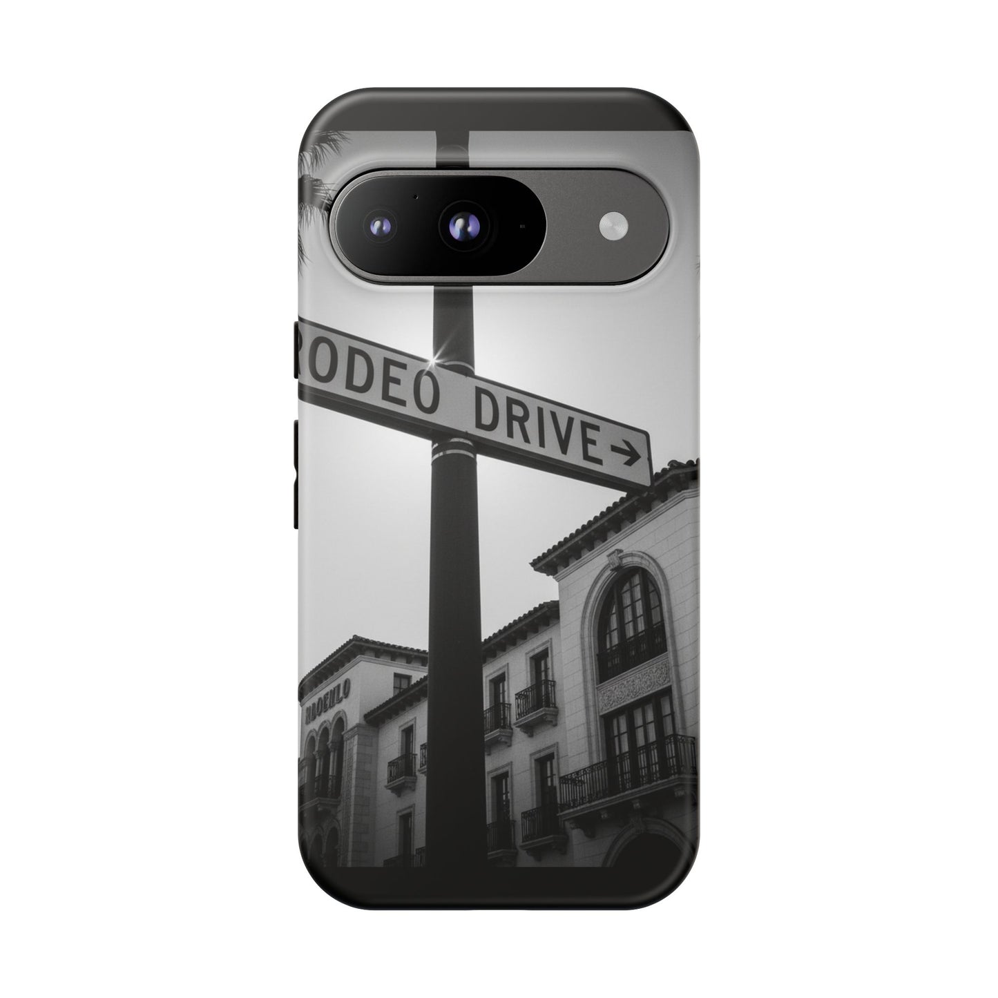 Rodeo Drive Phone Case | Los Angeles Aesthetic Black & White Photography | Luxury LA Street Tough Case for iPhone & Samsung