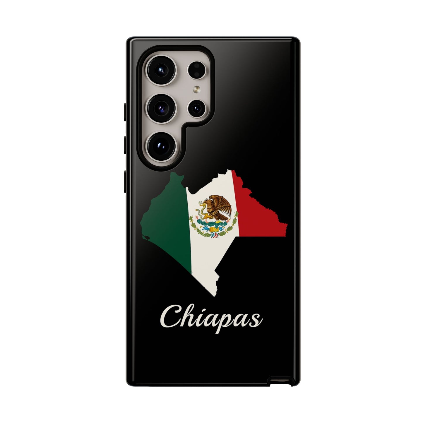 Chiapas Mexico Flag Map Phone Case | Mexican American Pride Tough Case for iPhone & Samsung