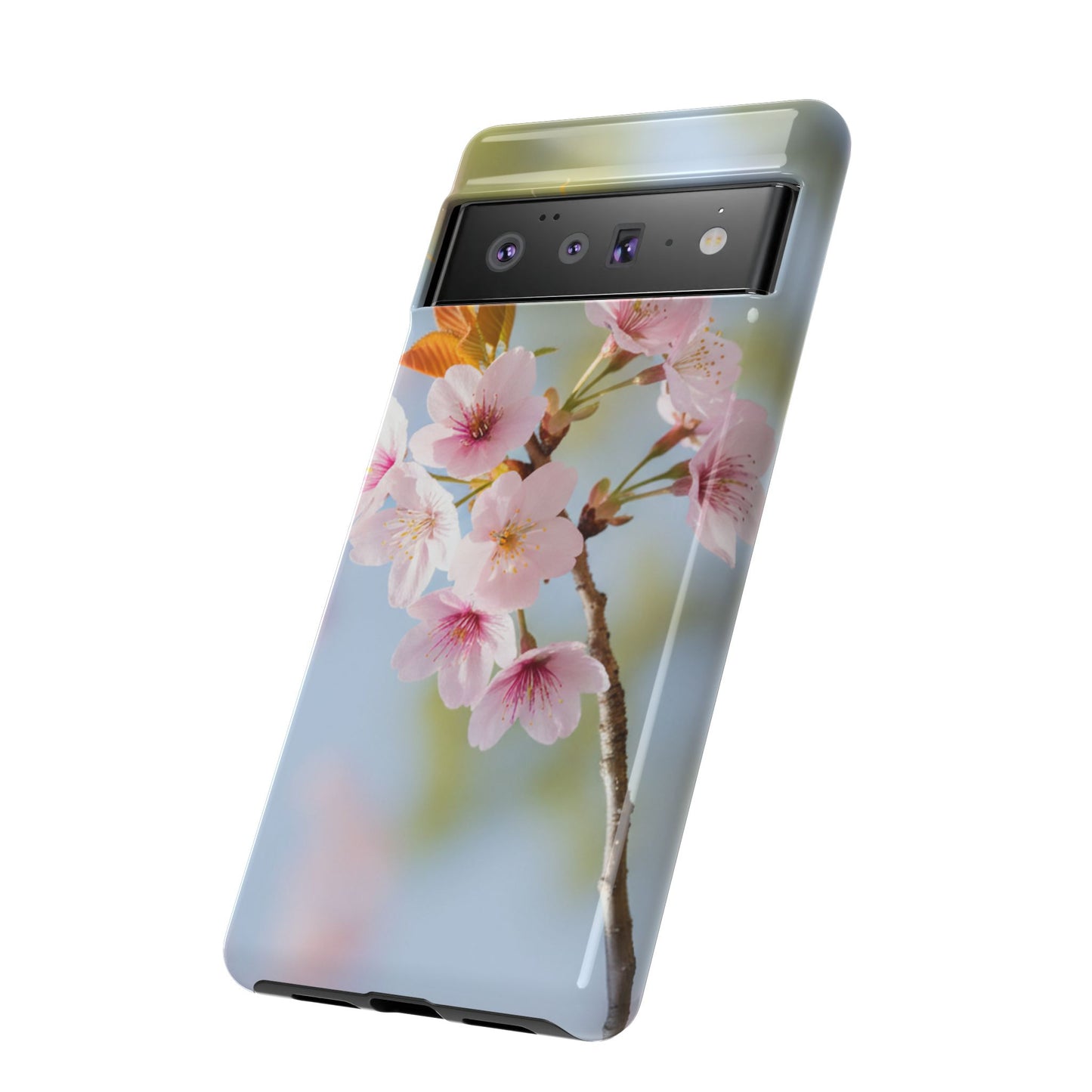 Cherry Blossom Phone Case – Pink Floral Tough Case (iPhone, Samsung Galaxy, Pixel)