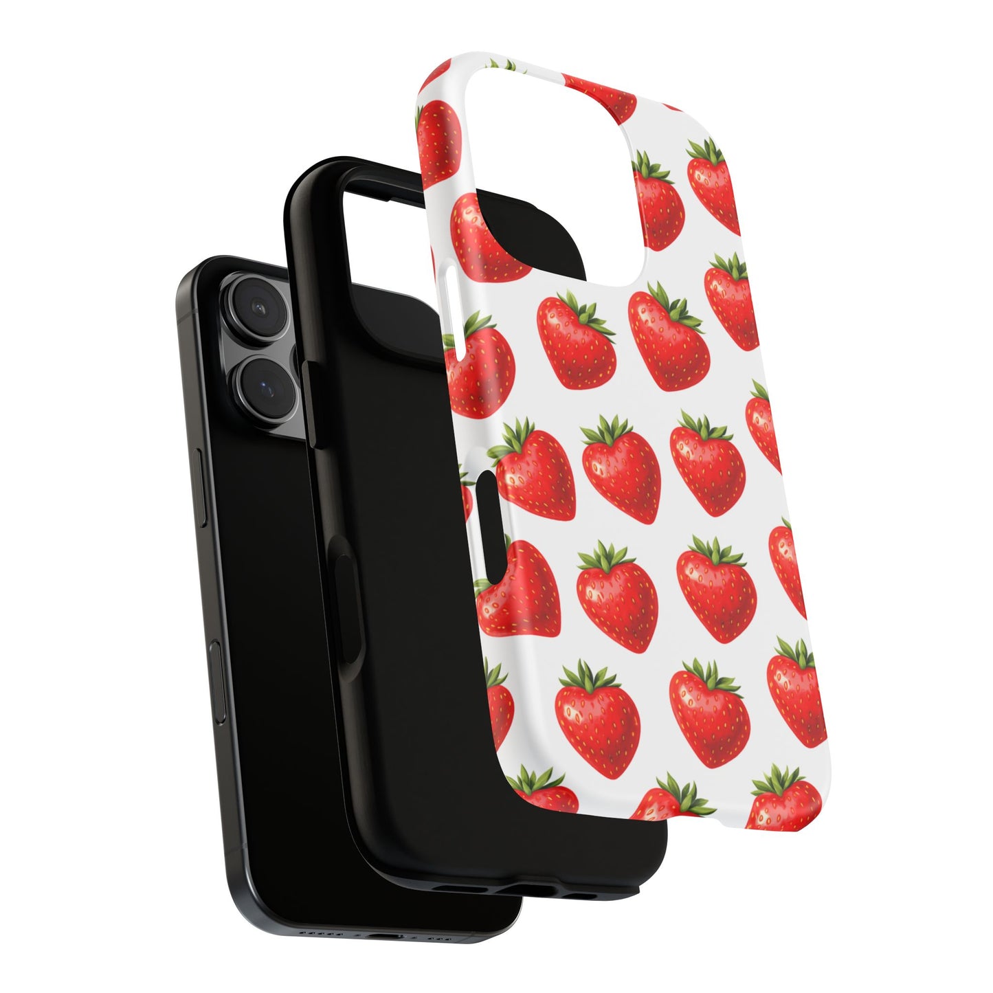 Cute Strawberry Phone Case – Aesthetic Fruit Pattern Protective Cover for Iphone, Samsung Galaxy and Pixel