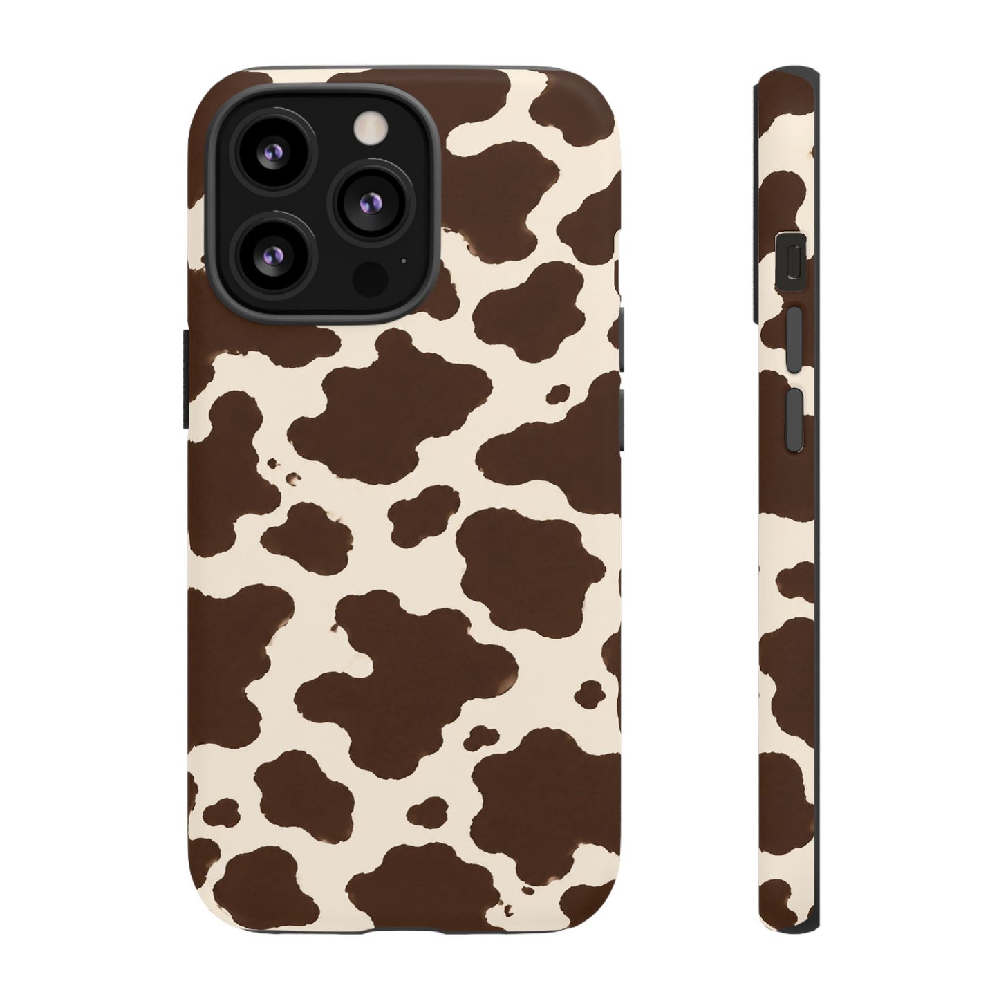 Western Cow Print Tough Phone Case for iPhone Samsung Galaxy Pixel