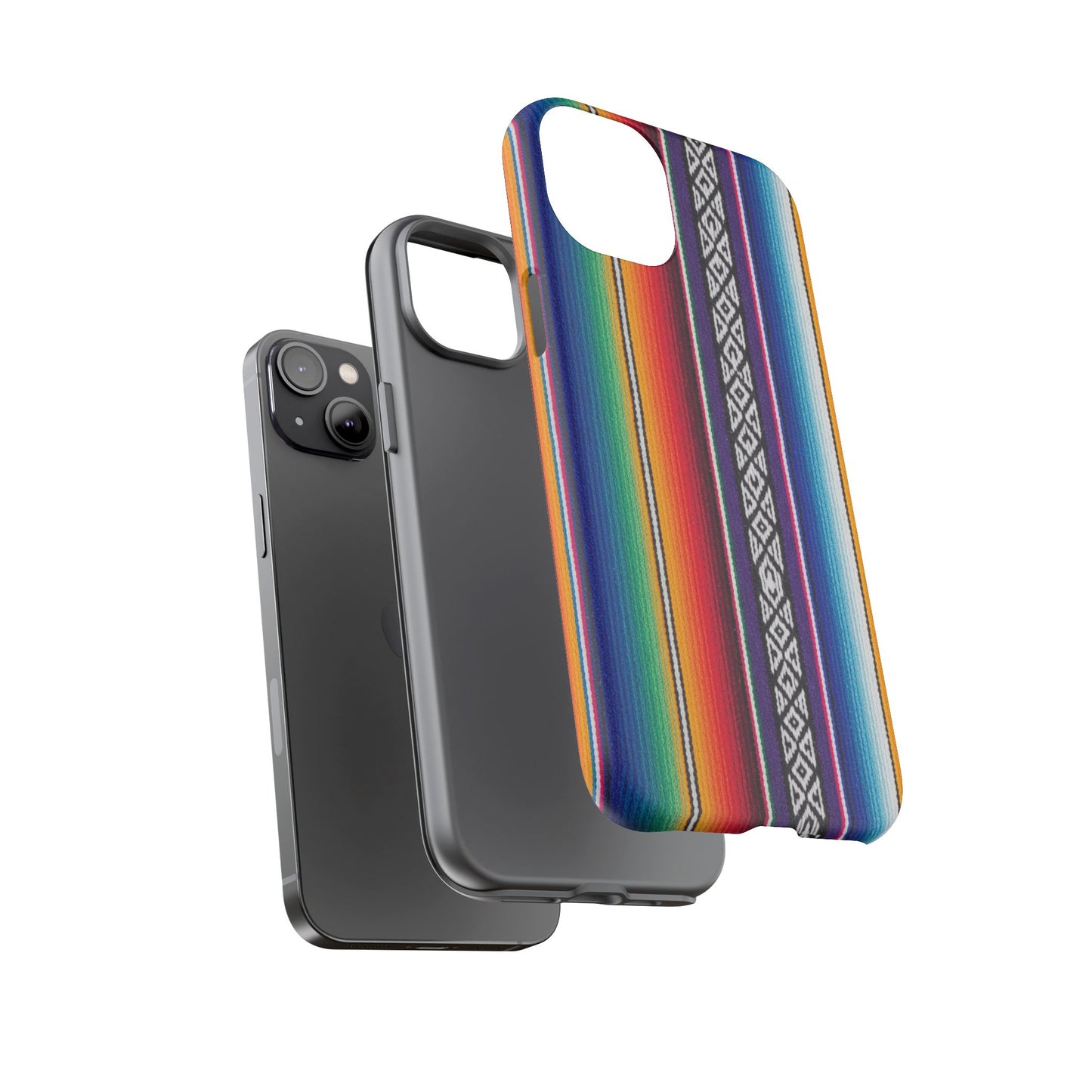 Serape Stripe Phone Case – Colorful Mexican Blanket Pattern Tough Case