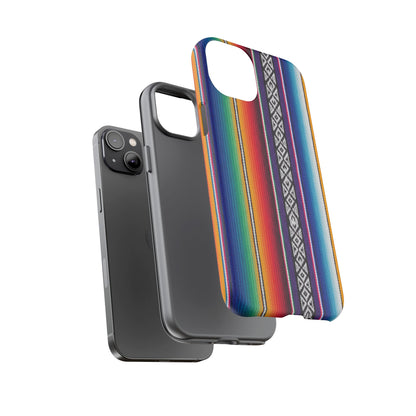 Serape Stripe Phone Case – Colorful Mexican Blanket Pattern Tough Case