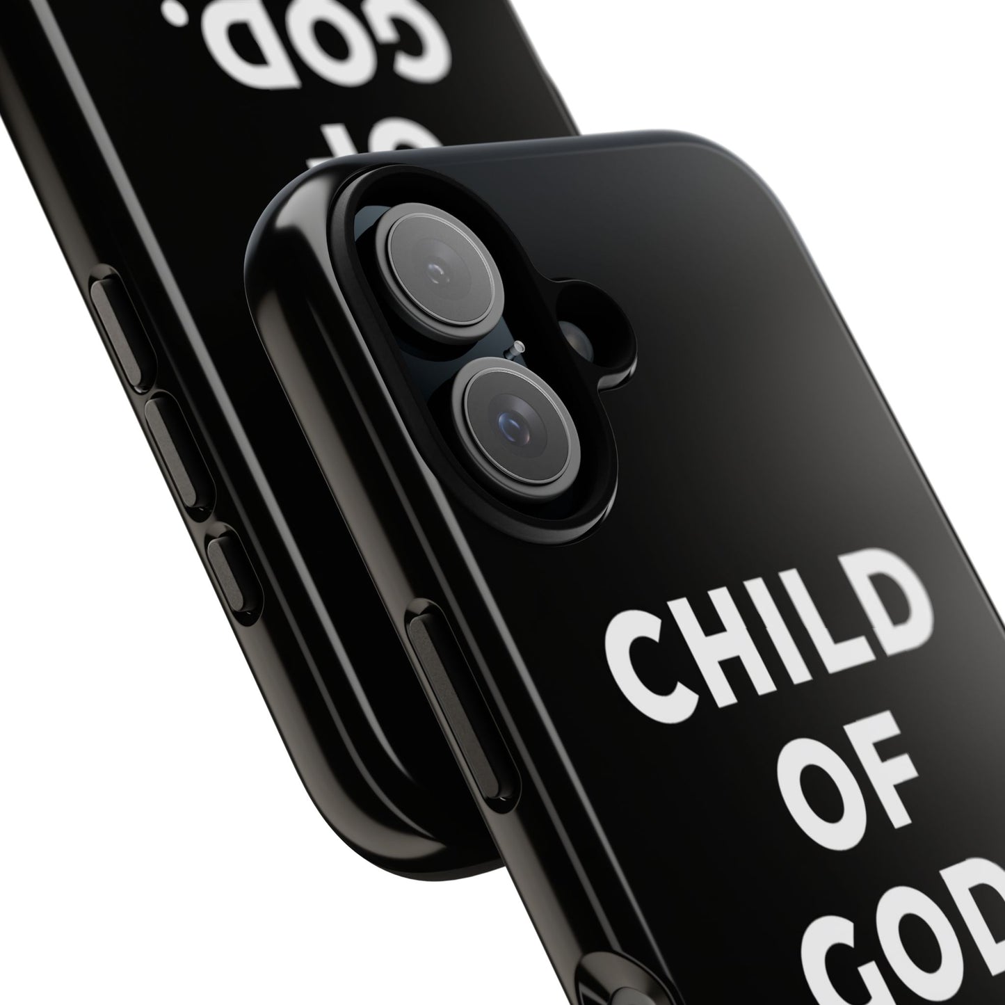 Child of God Phone Case Christian Black Aesthetic Cross Tough Cover