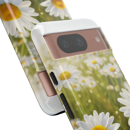 Daisy Phone Case – Floral Spring Field Tough Protective Case (iPhone, Samsung, Pixel)