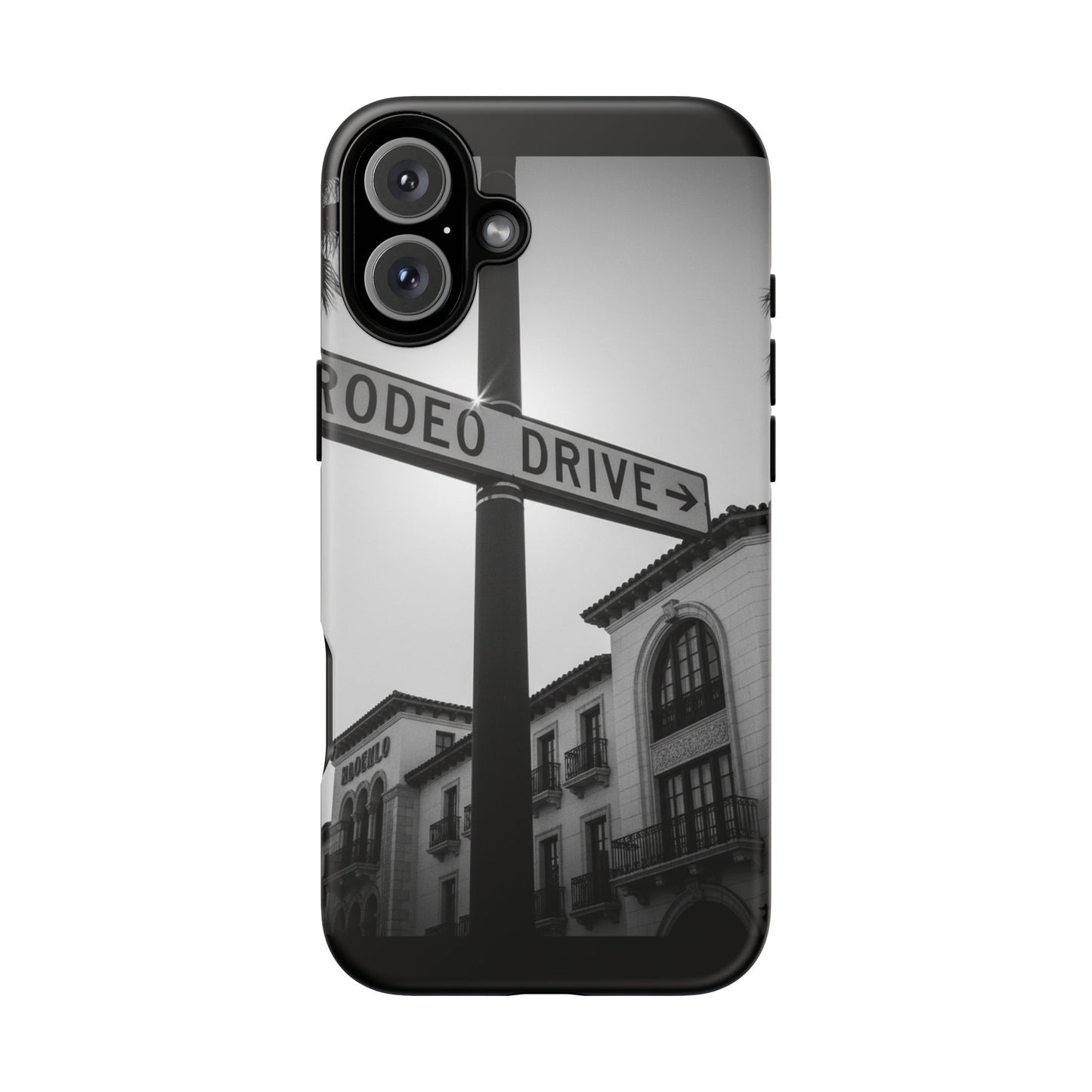 Rodeo Drive Phone Case | Los Angeles Aesthetic Black & White Photography | Luxury LA Street Tough Case for iPhone & Samsung