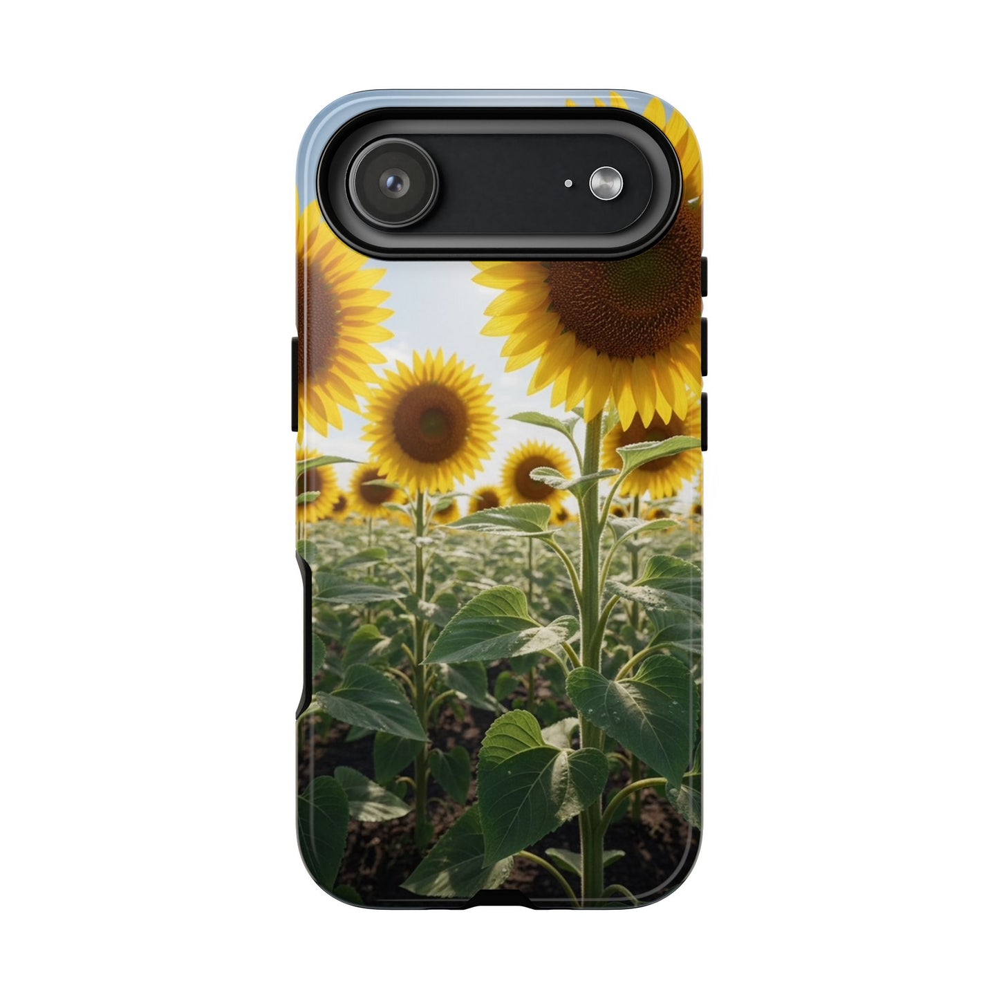 Sunflower Field Phone Case | Golden Hour Floral Aesthetic | Bright Summer Tough Case