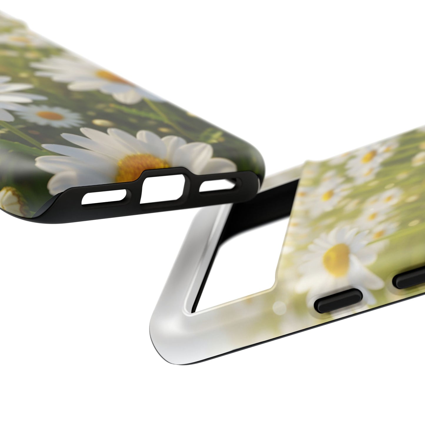 Daisy Phone Case – Floral Spring Field Tough Protective Case (iPhone, Samsung, Pixel)