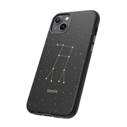 Gemini Zodiac Constellation Phone Case – Luxe Gold Celestial Cover