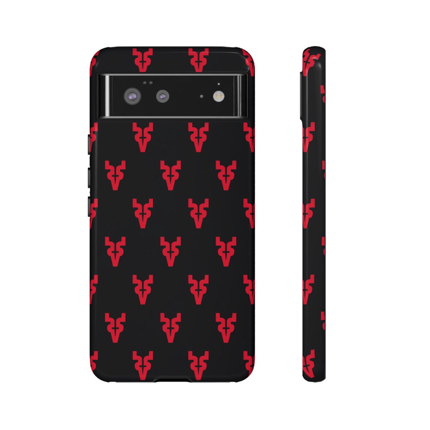 Mazatlán Bull Phone Case – Black Red Streetwear Tough Shockproof Cover