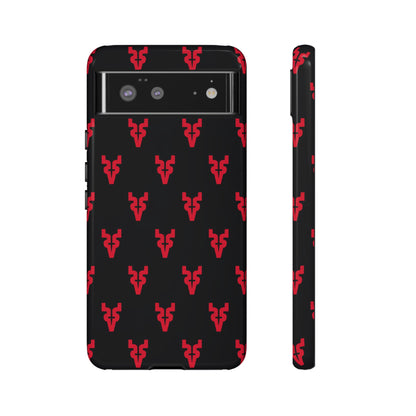 Mazatlán Bull Phone Case – Black Red Streetwear Tough Shockproof Cover