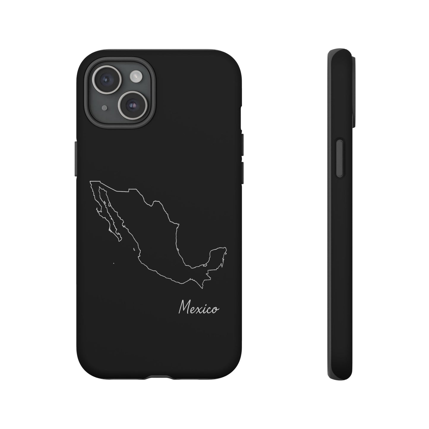 Mexico Outline Phone Case – Minimal Country Map Tough Case (iPhone, Samsung, Pixel)