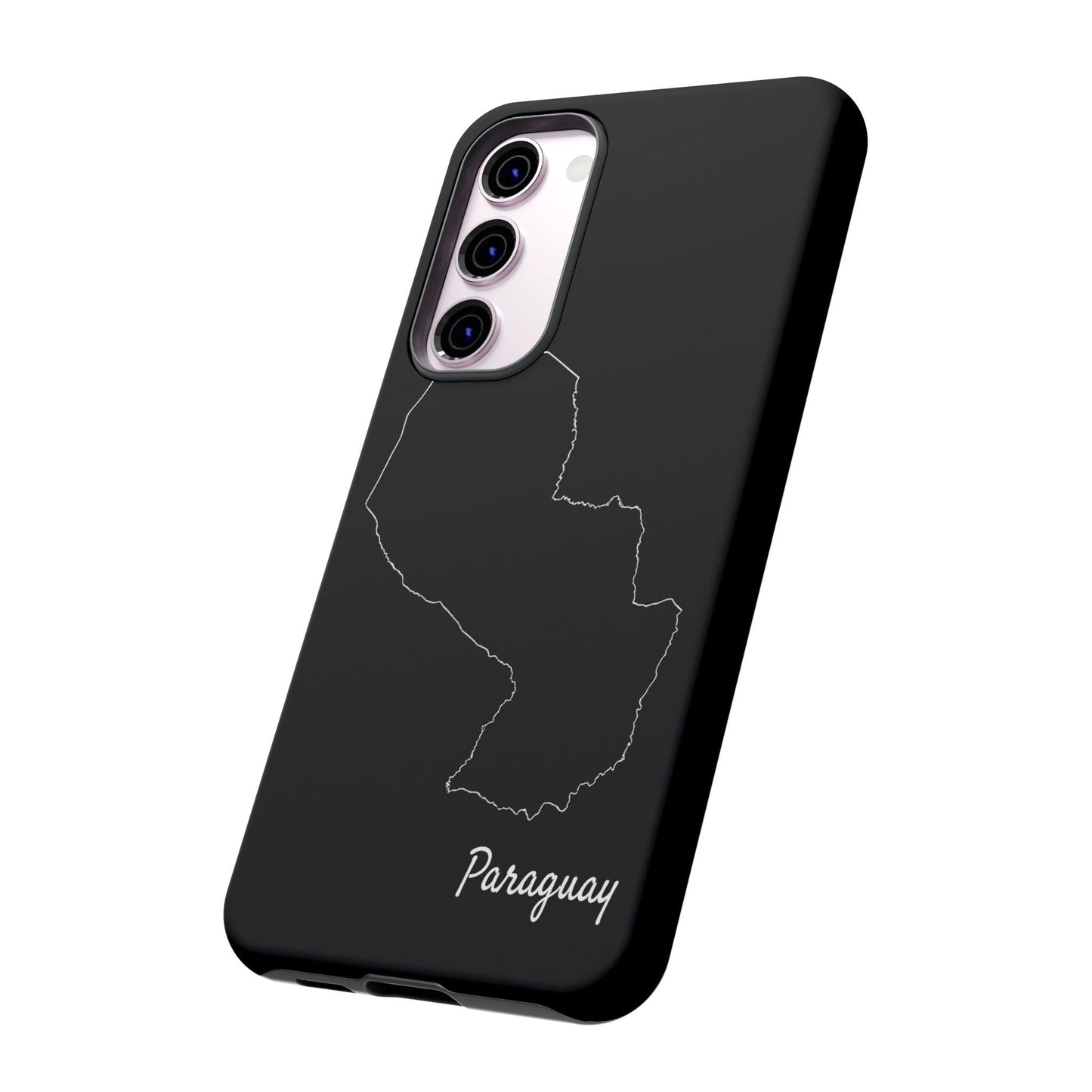 Paraguay Outline Phone Case – Minimal Country Map Tough Case (iPhone, Samsung, Pixel)