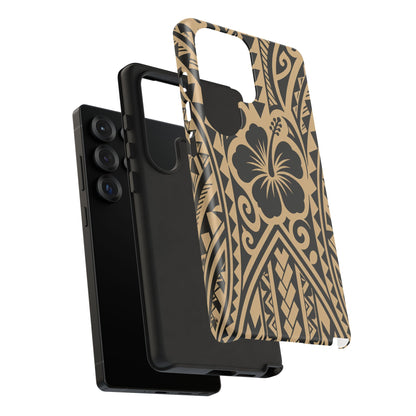 Polynesian Tribal Hawaiin Hibiscus Phone Case for iPhone Samsung Galaxy