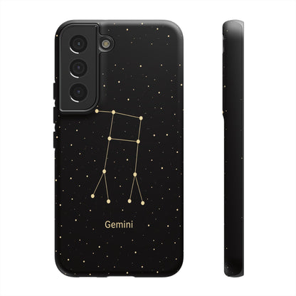 Gemini Zodiac Constellation Phone Case – Luxe Gold Celestial Cover