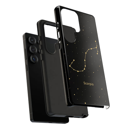 Scorpio Zodiac Constellation Phone Case – Luxe Gold Celestial Cover