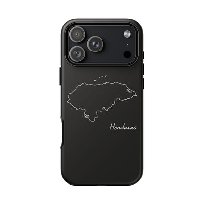 Honduras Outline Phone Case – Minimal Country Map Tough Case (iPhone, Samsung, Pixel)