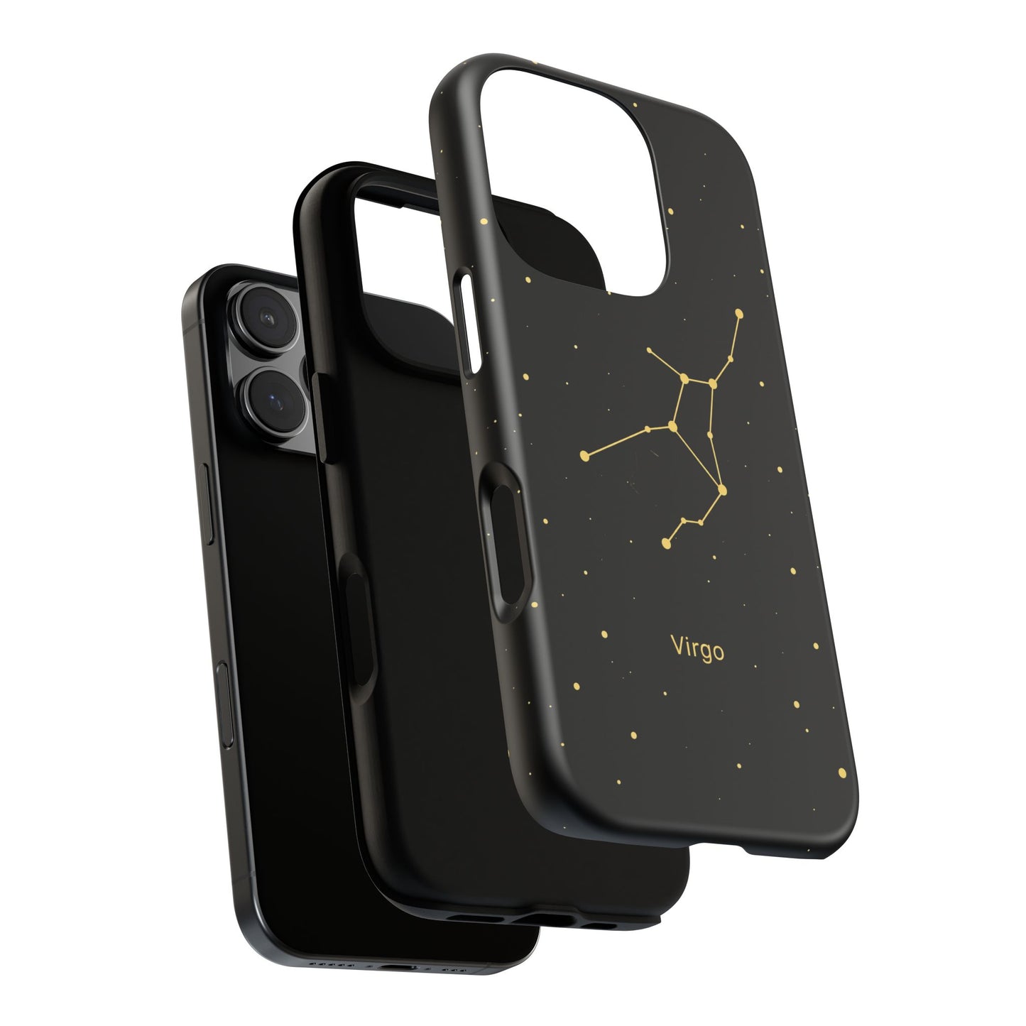 Virgo Zodiac Constellation Phone Case – Luxe Gold Celestial Cover