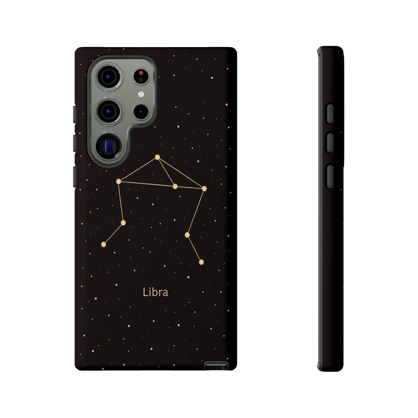 Libra Zodiac Constellation Phone Case – Luxe Gold Celestial Cover