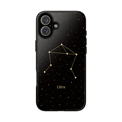 Libra Zodiac Constellation Phone Case – Luxe Gold Celestial Cover
