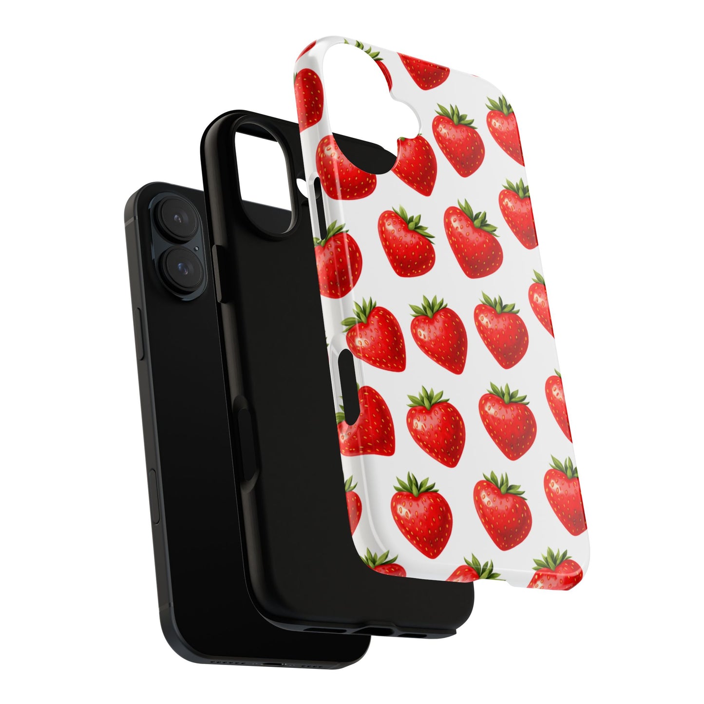 Cute Strawberry Phone Case – Aesthetic Fruit Pattern Protective Cover for Iphone, Samsung Galaxy and Pixel