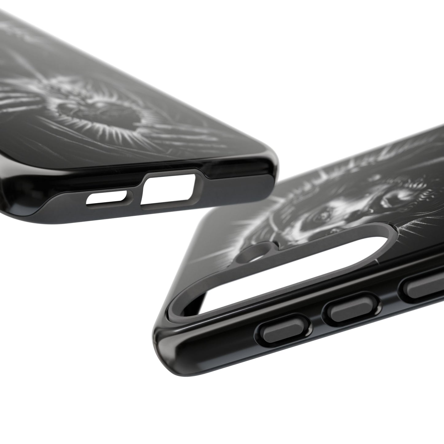 Jesus Sacred Heart Phone Case Black White Christian Faith Aesthetic