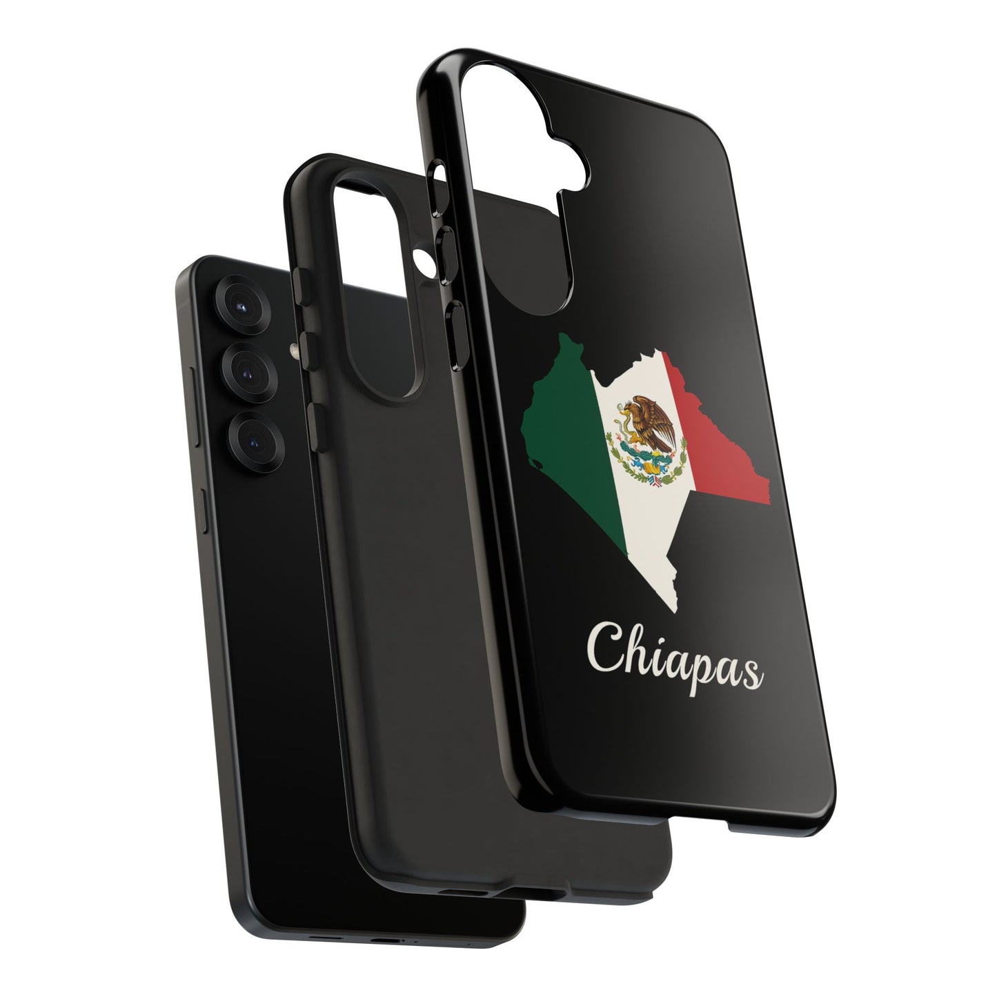 Chiapas Mexico Flag Map Phone Case | Mexican American Pride Tough Case for iPhone & Samsung