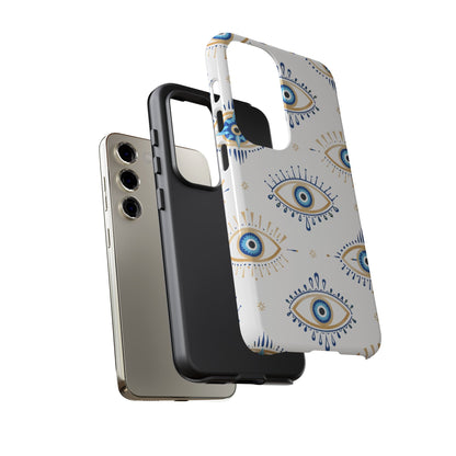 Blue Evil Eye Phone Case – Protective Slim Shockproof Cover for Iphone, Samsung Galaxy and Pixel