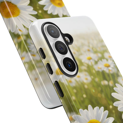 Daisy Phone Case – Floral Spring Field Tough Protective Case (iPhone, Samsung, Pixel)