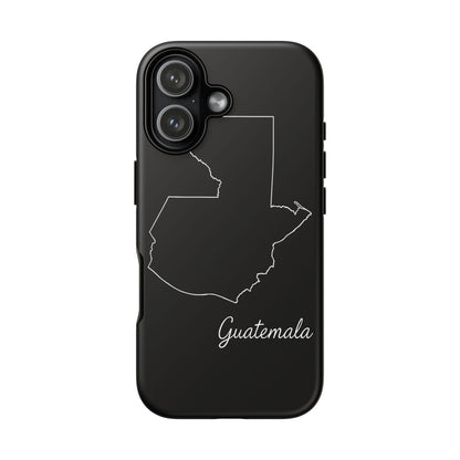 Guatemala Outline Phone Case – Minimal Country Map Tough Case (iPhone, Samsung, Pixel)