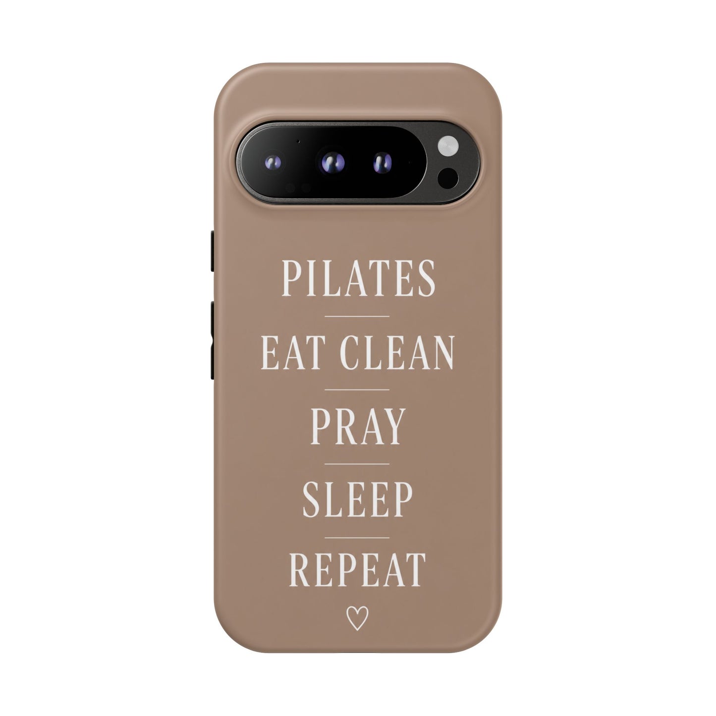 Pilates Phone Case | Eat Clean Pray Sleep Repeat Aesthetic | Wellness Girl Gift