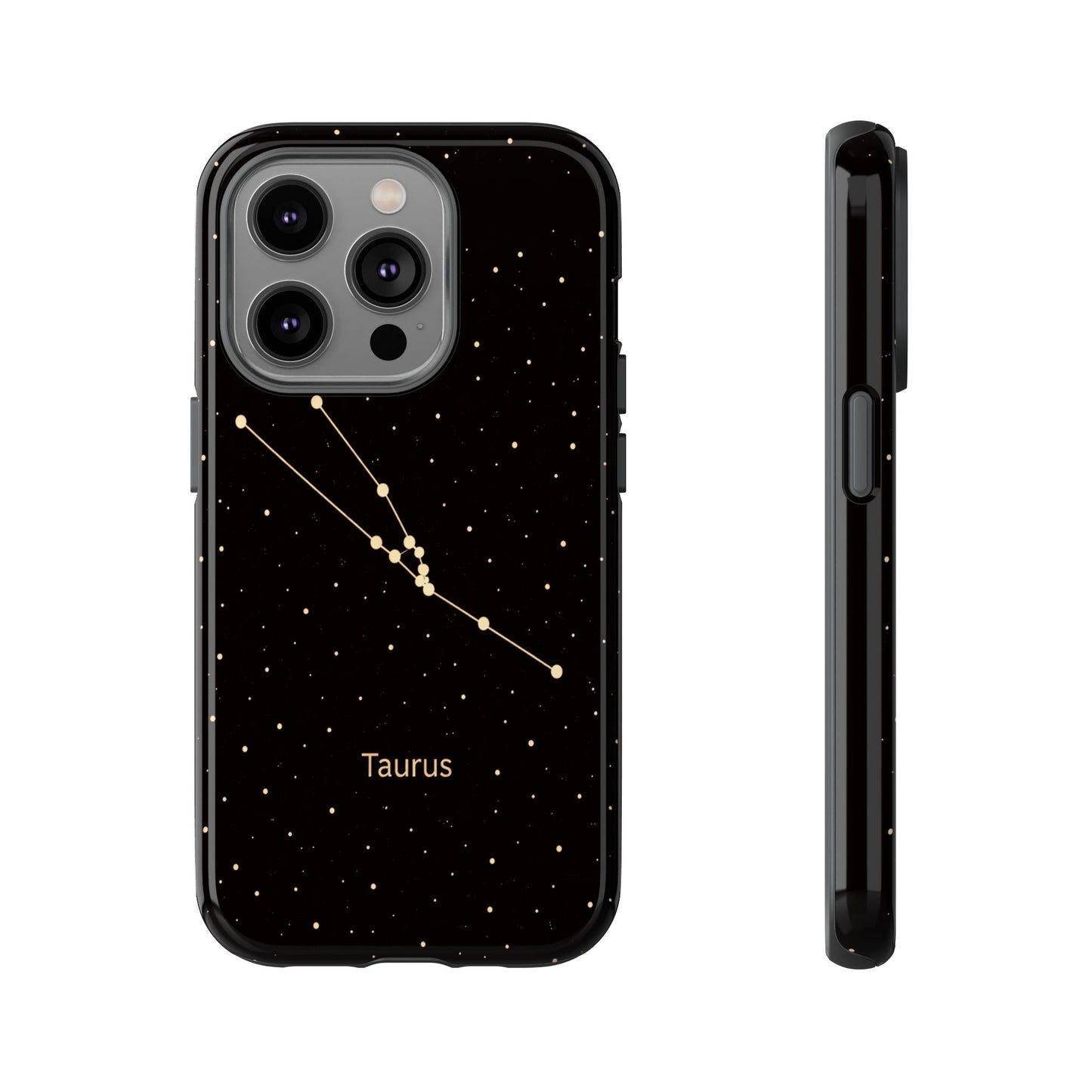 Taurus Zodiac Constellation Phone Case – Luxe Gold Celestial Cover