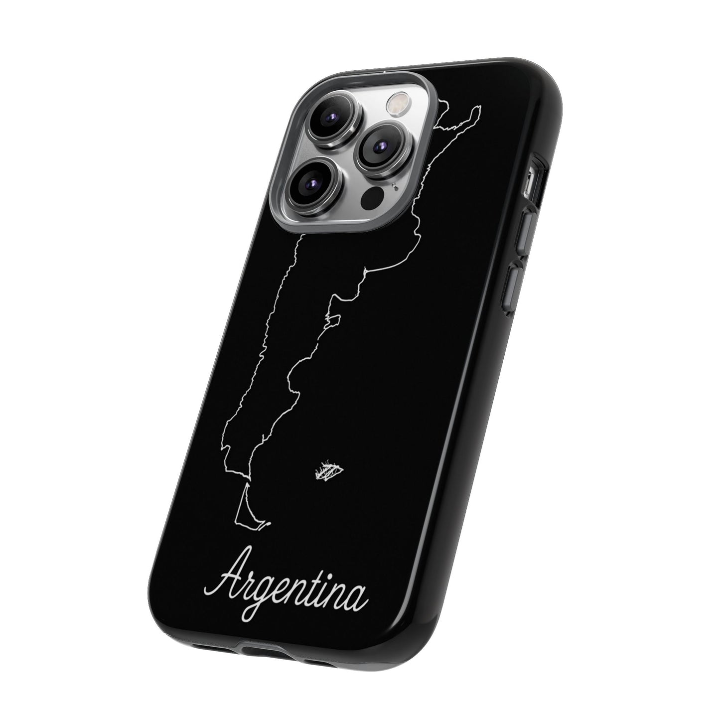 Argentina Outline Phone Case – Minimal Country Map Tough Case (iPhone, Samsung, Pixel)