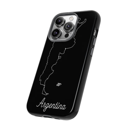 Argentina Outline Phone Case – Minimal Country Map Tough Case (iPhone, Samsung, Pixel)