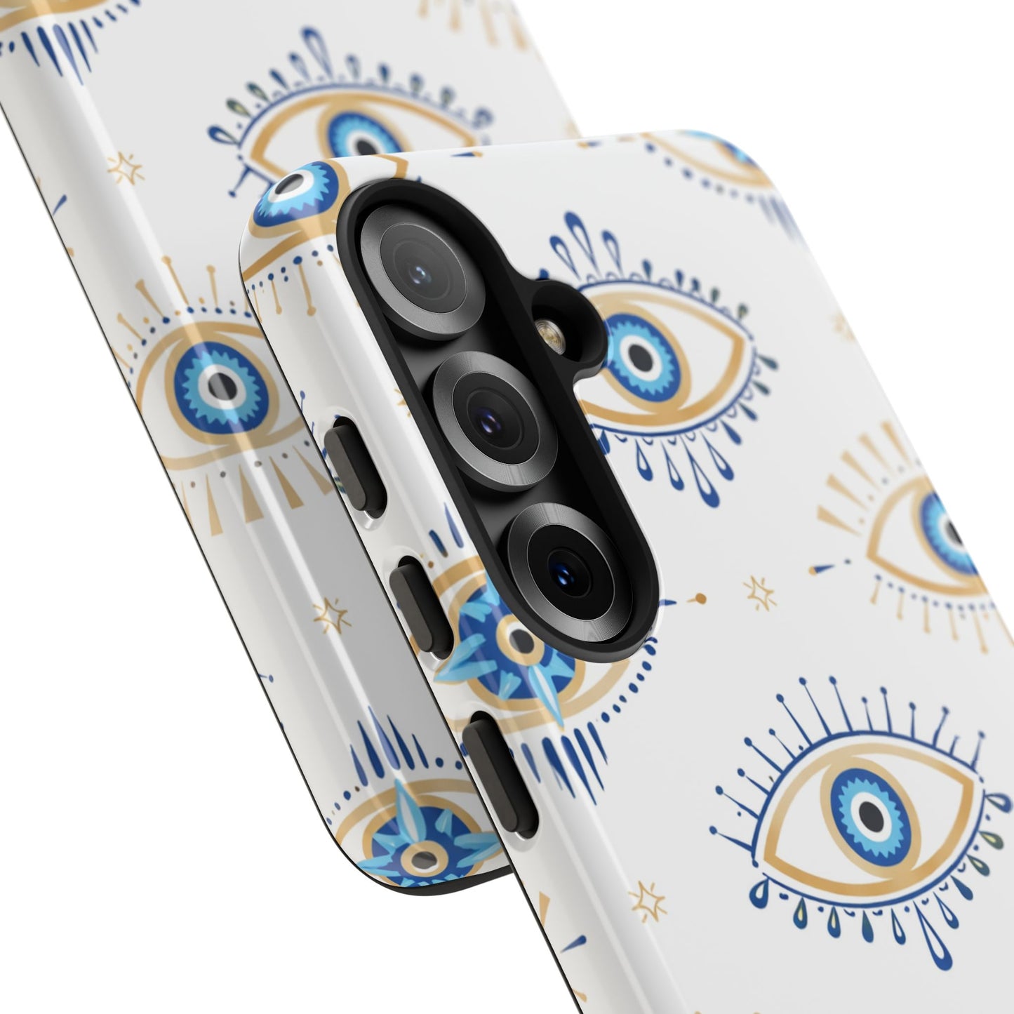 Blue Evil Eye Phone Case – Protective Slim Shockproof Cover for Iphone, Samsung Galaxy and Pixel