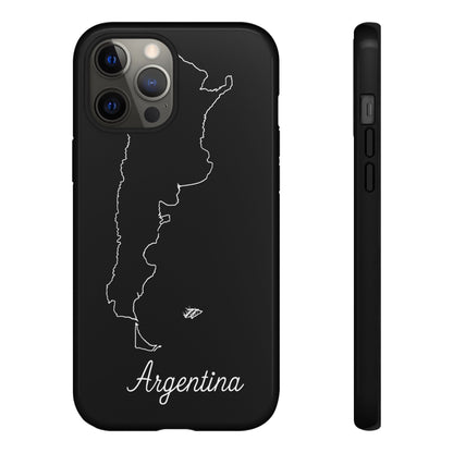 Argentina Outline Phone Case – Minimal Country Map Tough Case (iPhone, Samsung, Pixel)