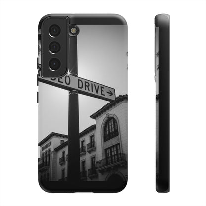Rodeo Drive Phone Case | Los Angeles Aesthetic Black & White Photography | Luxury LA Street Tough Case for iPhone & Samsung