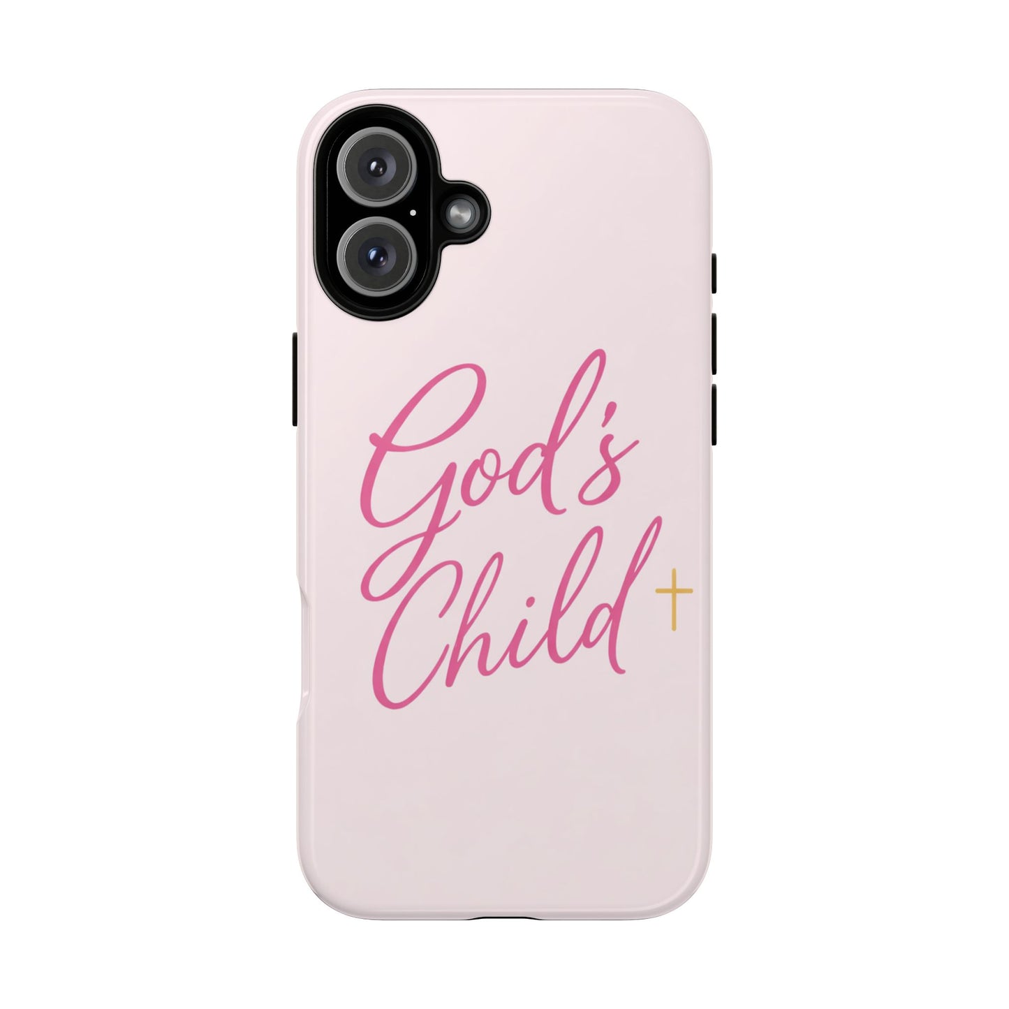 Gods Child Phone Case Christian Pink Aesthetic Tough iPhone Case