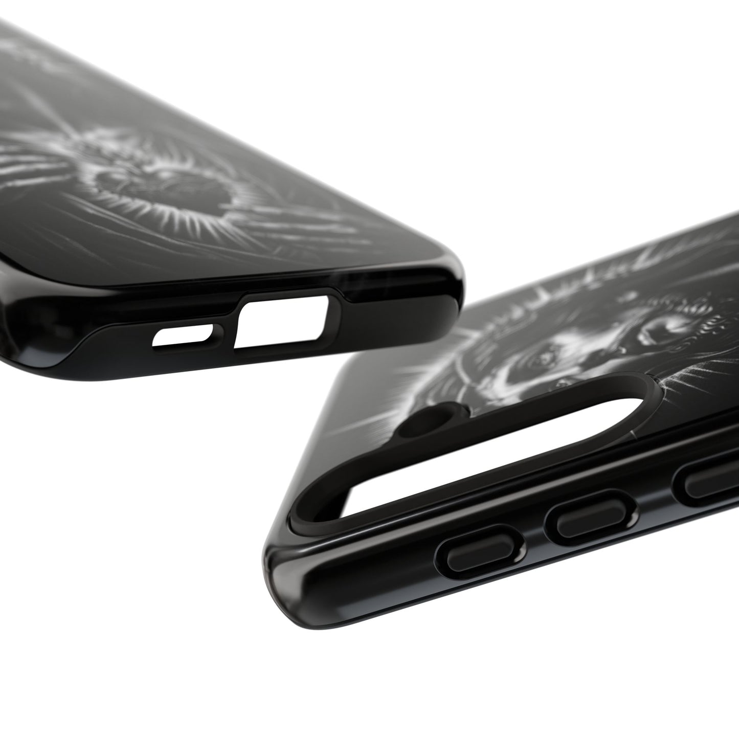 Jesus Sacred Heart Phone Case Black White Christian Faith Aesthetic